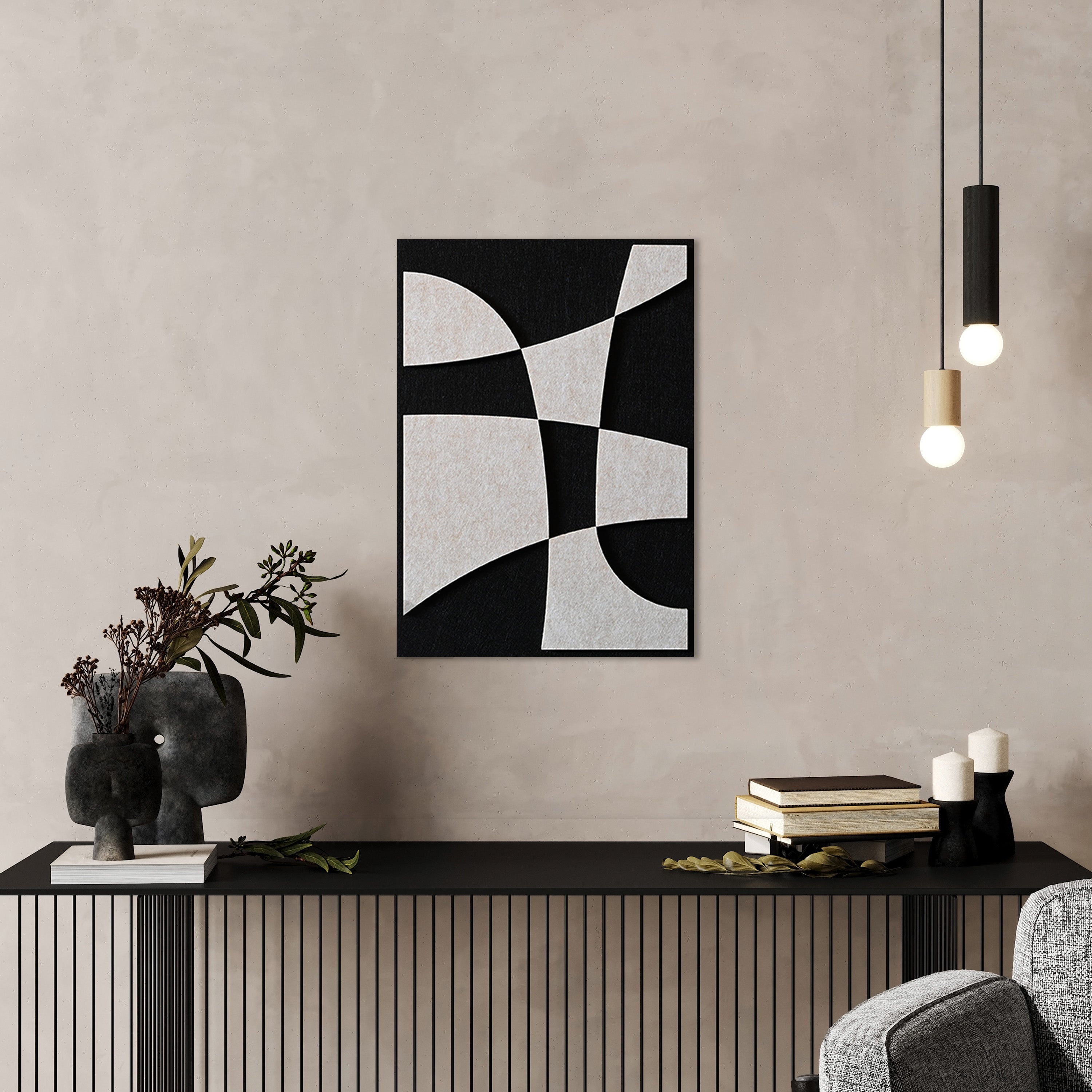 Dice vilt wanddecoratie