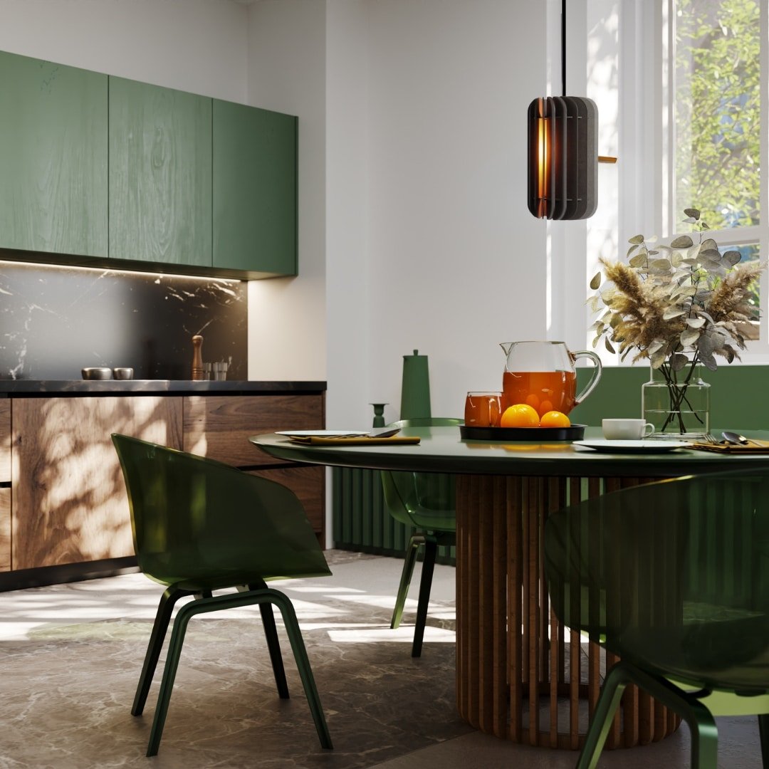 Cirla hanglamp - eetkamer in de kleur Black van Van Tjalle en Jasper