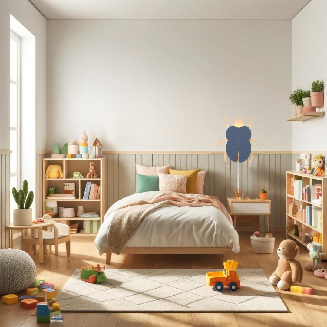 Kever wandlamp - babykamer in de kleur van Van Tjalle en Jasper