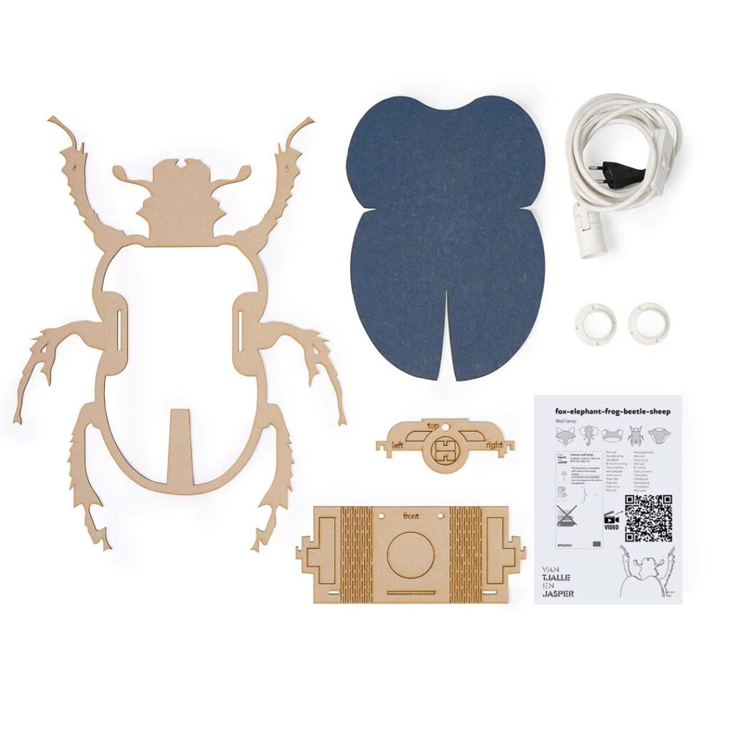 Kever wandlamp - babykamer in de kleur van Van Tjalle en Jasper
