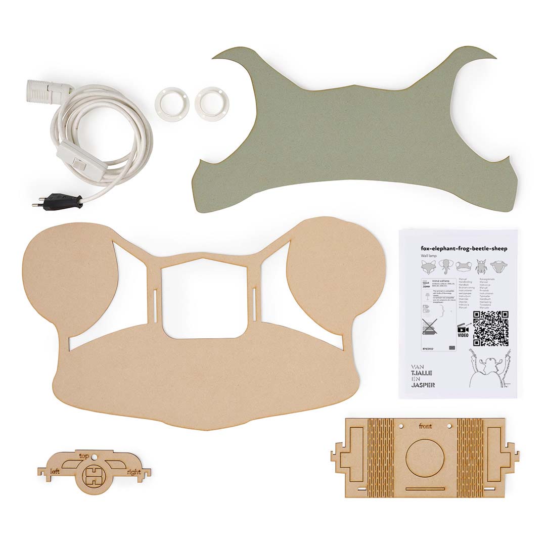 Kikker wandlamp - babykamer in de kleur van Van Tjalle en Jasper