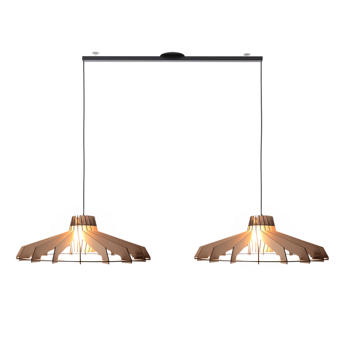 Nikolamp Tesla x Lightswing - Eettafel hanglamp in de kleur Twin van Van Tjalle en Jasper