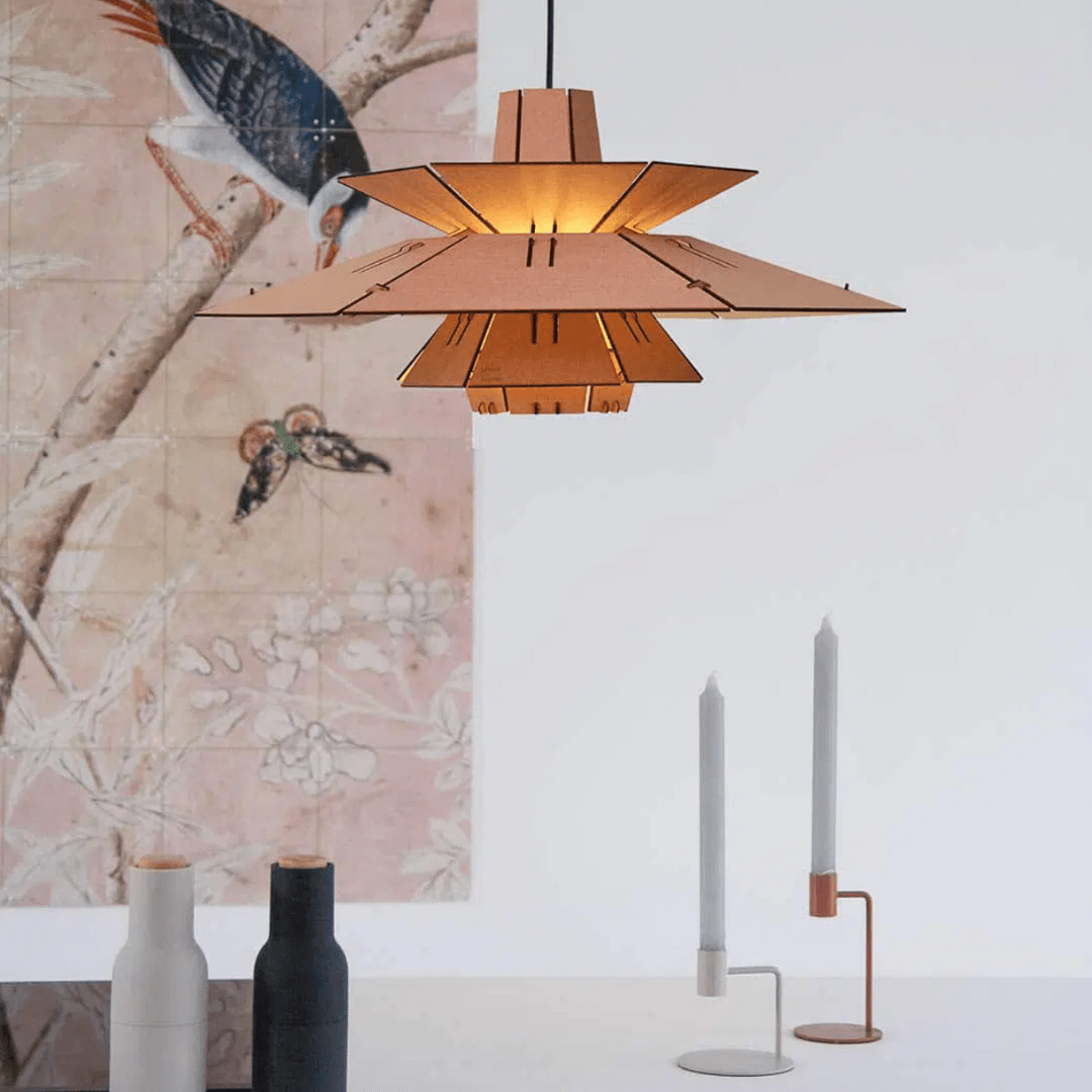 PM5 hanglamp - eetkamer in de kleur Blue / Pink van Van Tjalle en Jasper