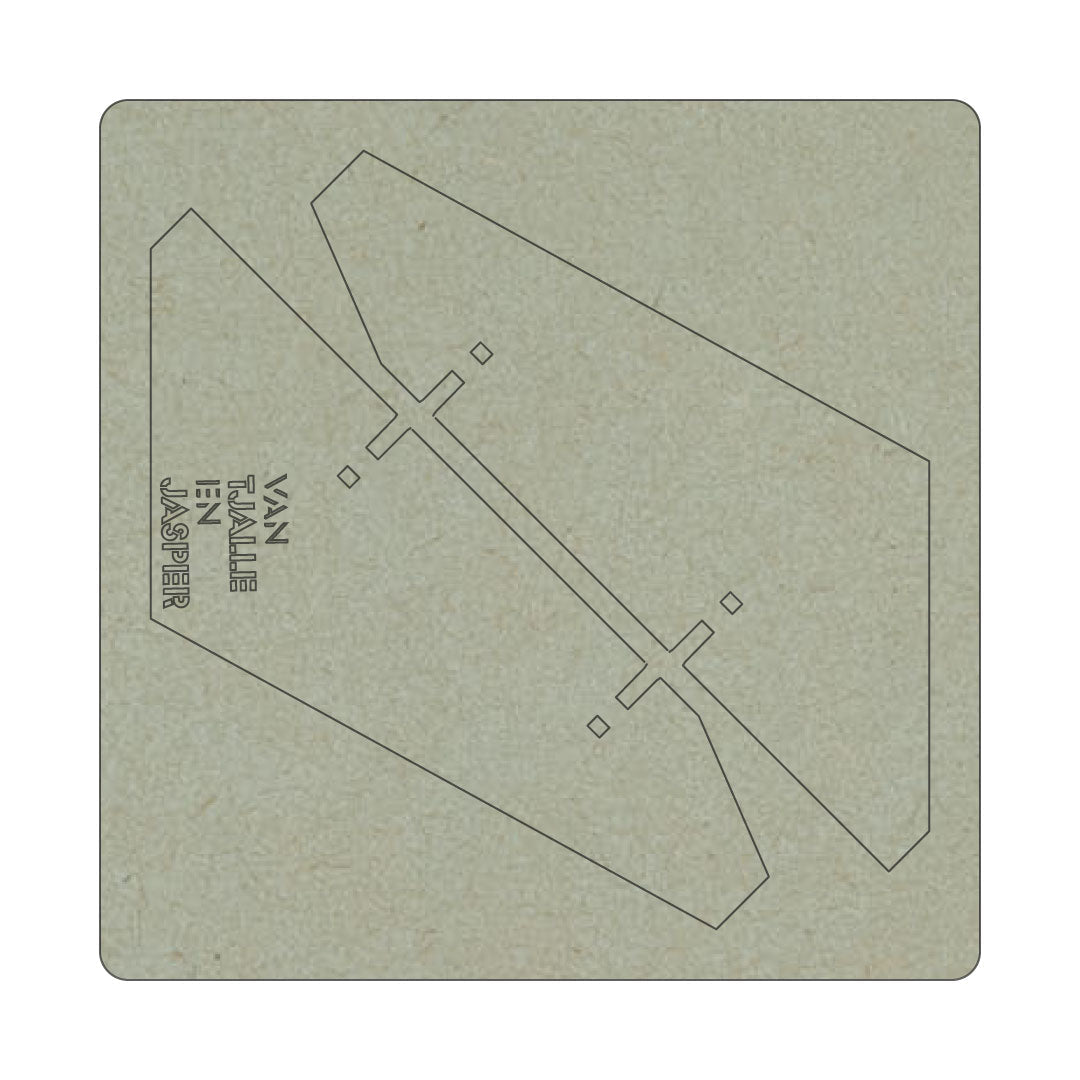 Ribben voor Mini - Spot - Mini - spot tafellamp in de kleur Dirty Mint van Van Tjalle en Jasper