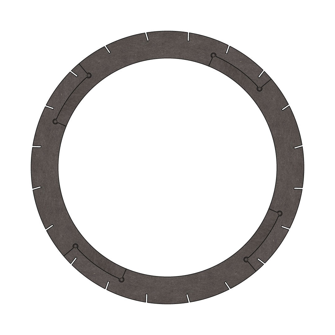 Ring voor Granny Smith - Granny Smith hanglamp in de kleur Black van Van Tjalle en Jasper