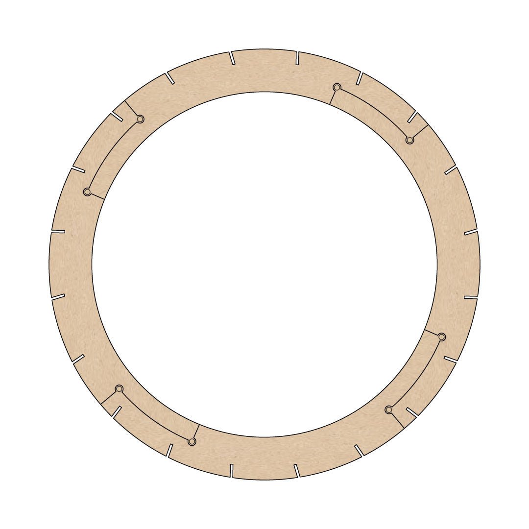Ring voor Granny Smith - Granny Smith hanglamp in de kleur Naturel van Van Tjalle en Jasper