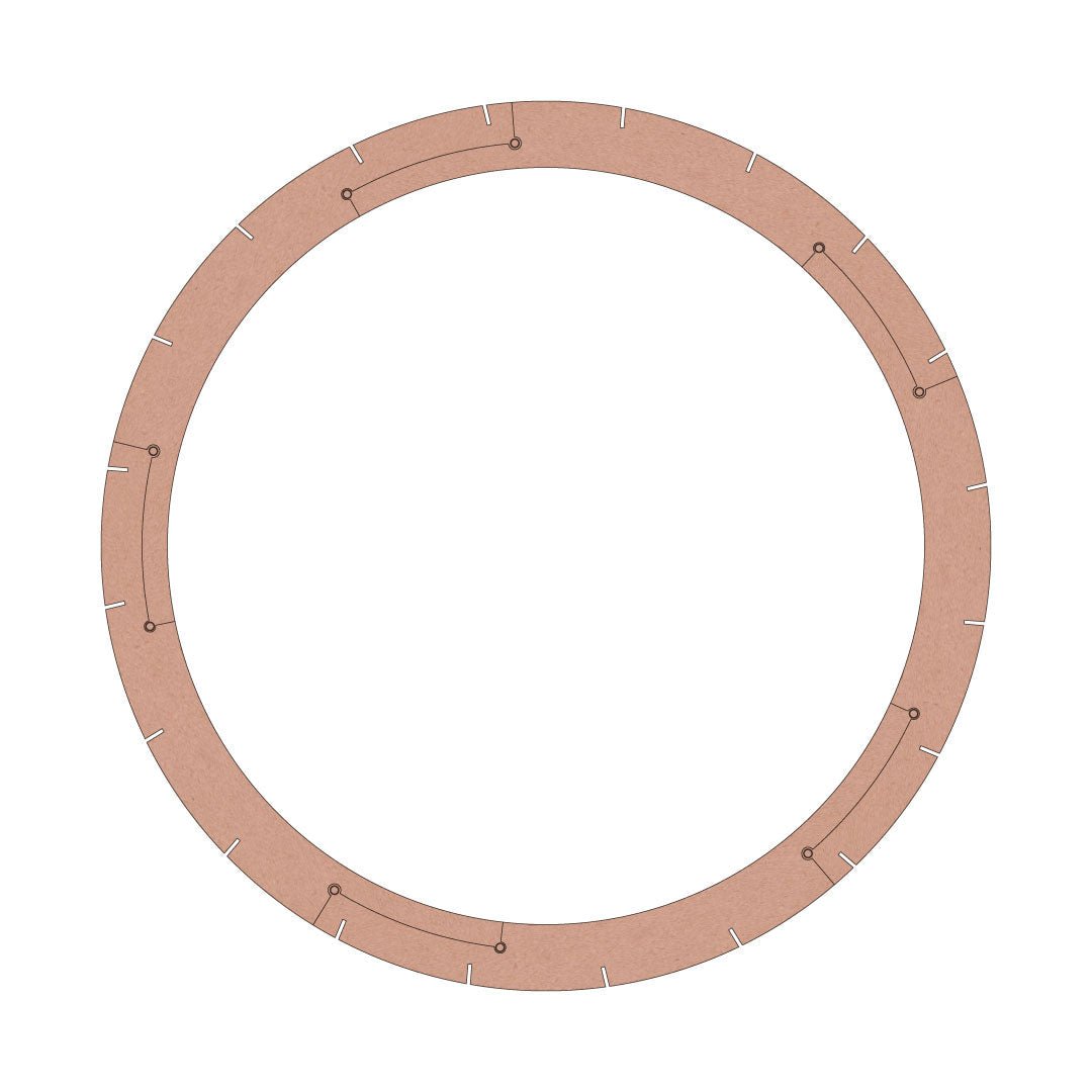 Ring voor Nikolamp Tesla - Nikolamp Tesla hanglamp in de kleur Aged Pink van Van Tjalle en Jasper