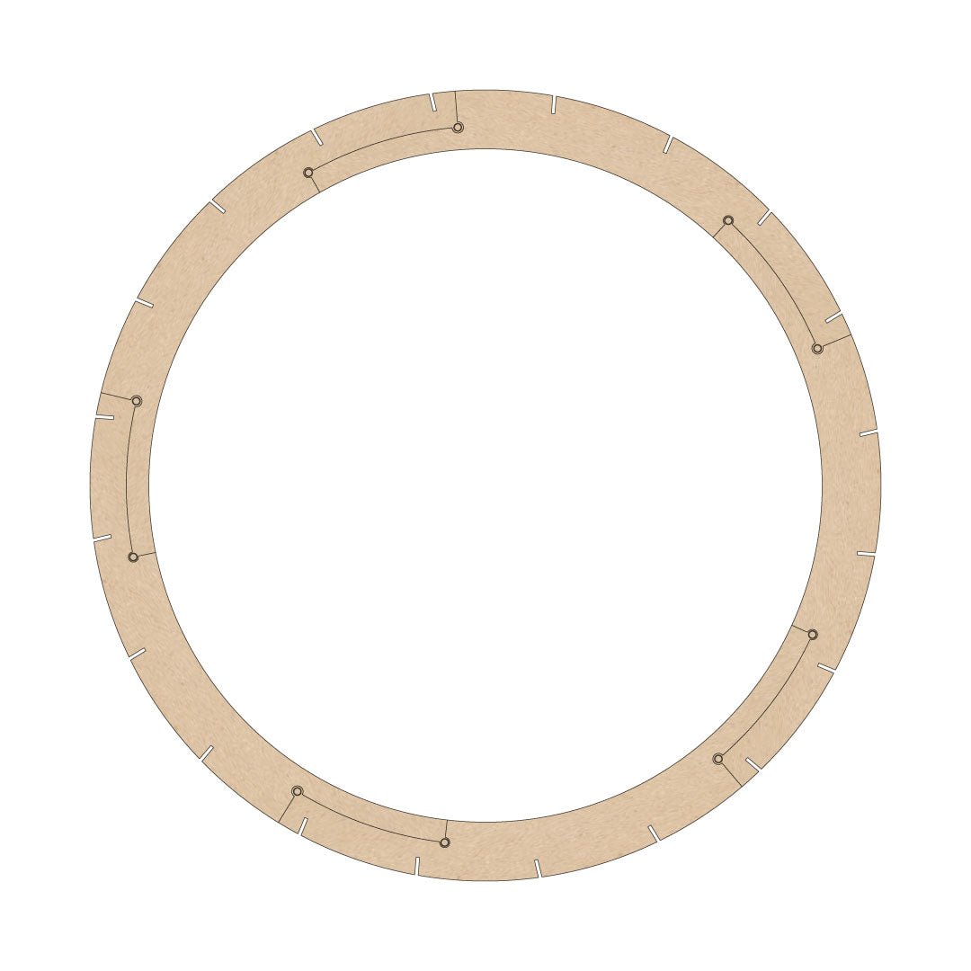 Ring voor Nikolamp Tesla - Nikolamp Tesla hanglamp in de kleur Naturel van Van Tjalle en Jasper