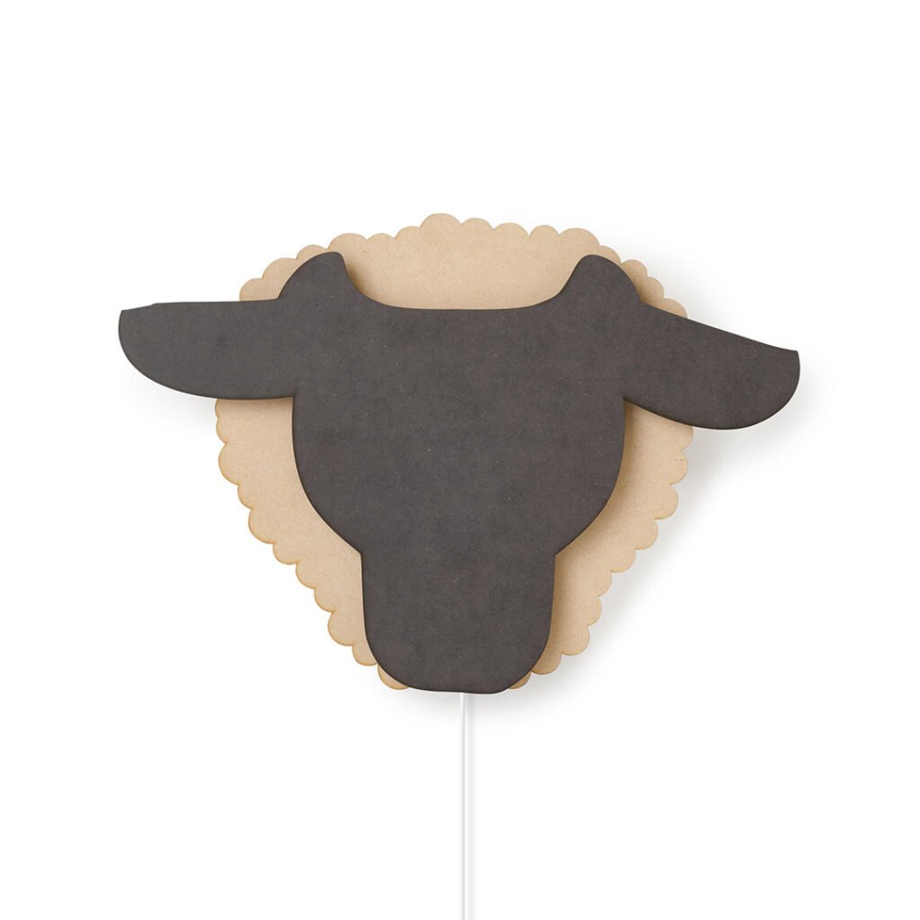 Schapen wandlamp - babykamer in de kleur van Van Tjalle en Jasper