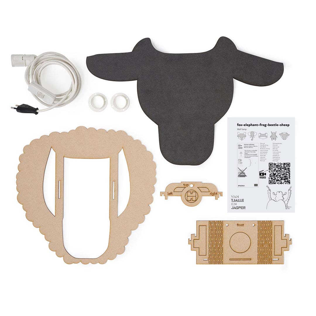 Schapen wandlamp - babykamer in de kleur van Van Tjalle en Jasper
