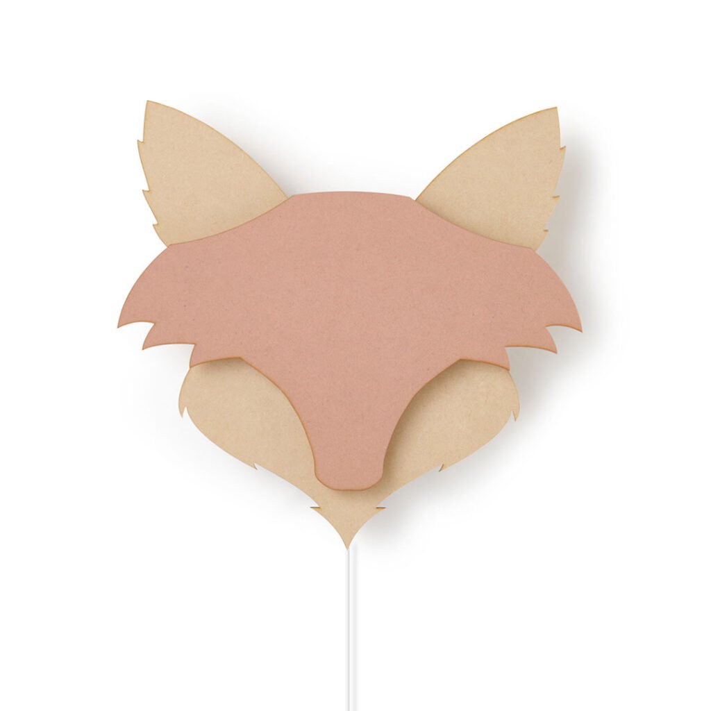 Vossen wandlamp - babykamer in de kleur van Van Tjalle en Jasper