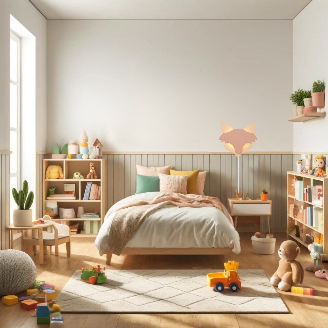 Vossen wandlamp - babykamer in de kleur van Van Tjalle en Jasper