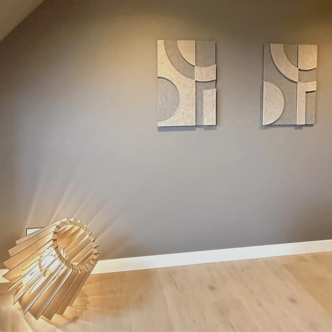 Arch vilt wanddecoratie - vilten wanddecoratie in de kleur Kleur binnen van Van Tjalle en Jasper