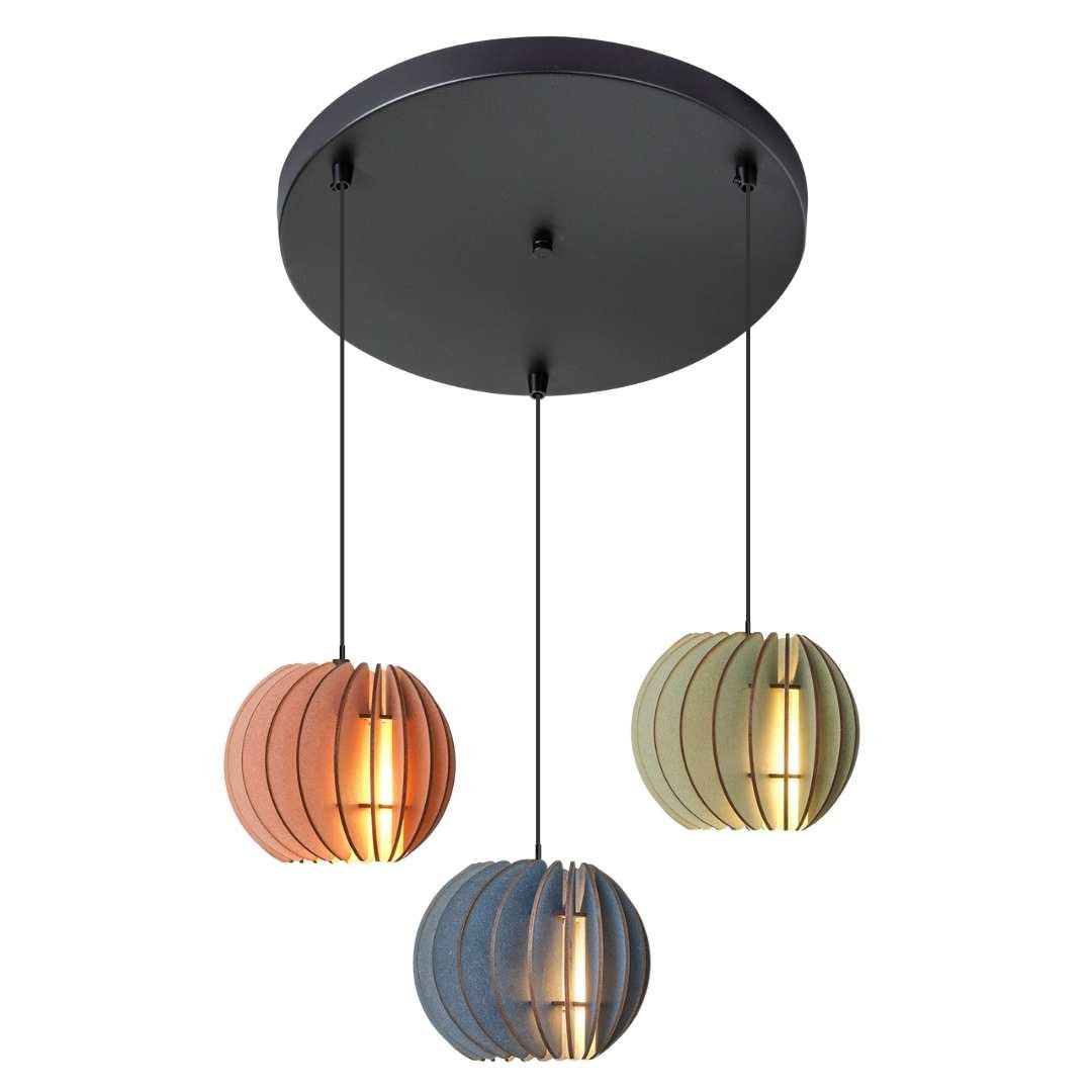 Atmosphere Hanglamp bundel - Combi - sets in de kleur Naturel van Van Tjalle en Jasper