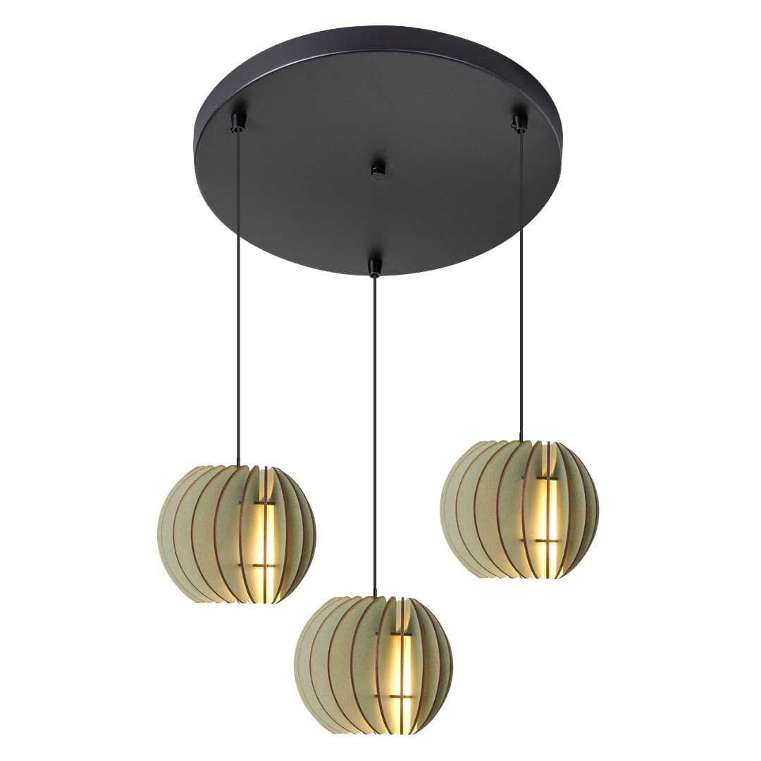 Atmosphere Hanglamp bundel - Combi - sets in de kleur Naturel van Van Tjalle en Jasper