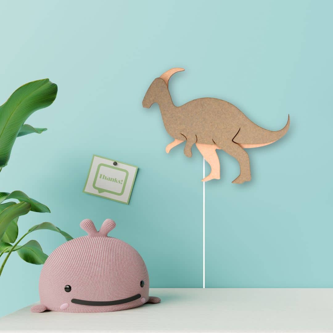 Dino Wandlamp Parasaurolophus - babykamer in de kleur van Van Tjalle en Jasper