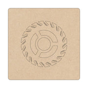 MDF Fitting ring voor Mini - spot - fitting ring in de kleur Naturel van Van Tjalle en Jasper