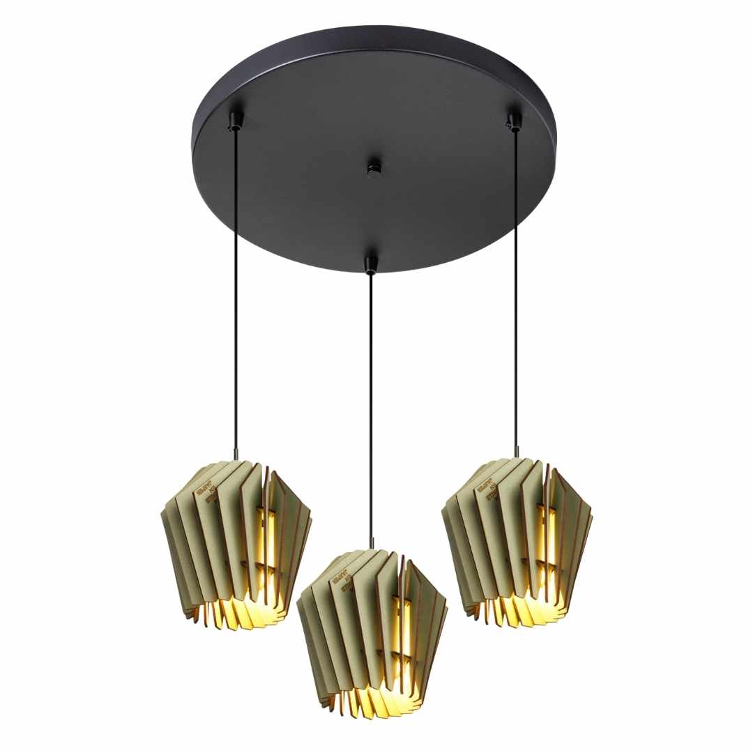 Mini - Spot Hanglamp bundel - Combi - sets in de kleur Naturel van Van Tjalle en Jasper