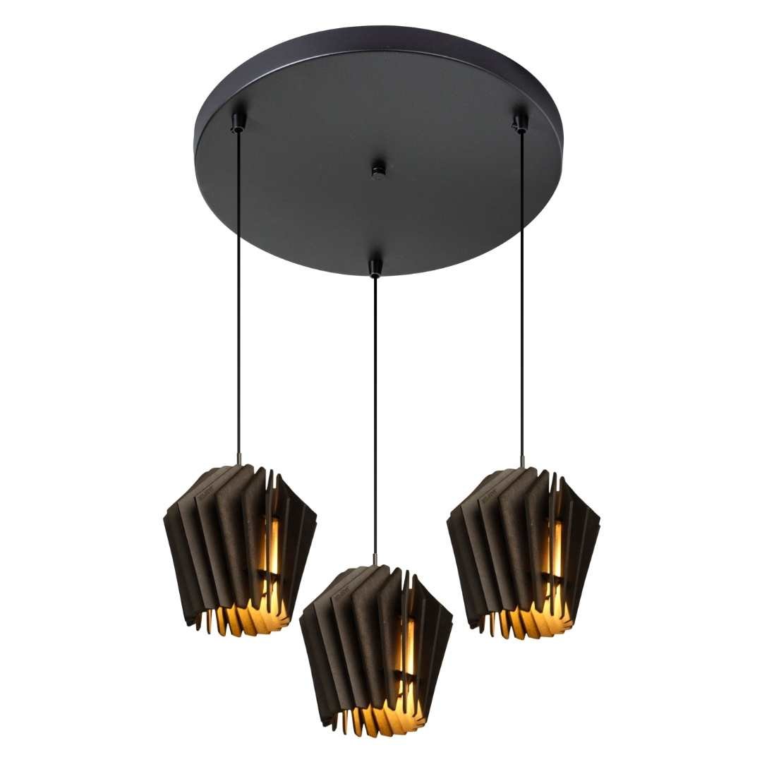 Mini - Spot Hanglamp bundel - Combi - sets in de kleur Naturel van Van Tjalle en Jasper