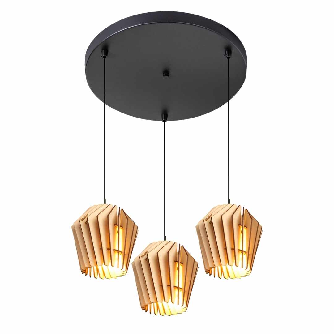 Mini - Spot Hanglamp bundel - Combi - sets in de kleur Naturel van Van Tjalle en Jasper