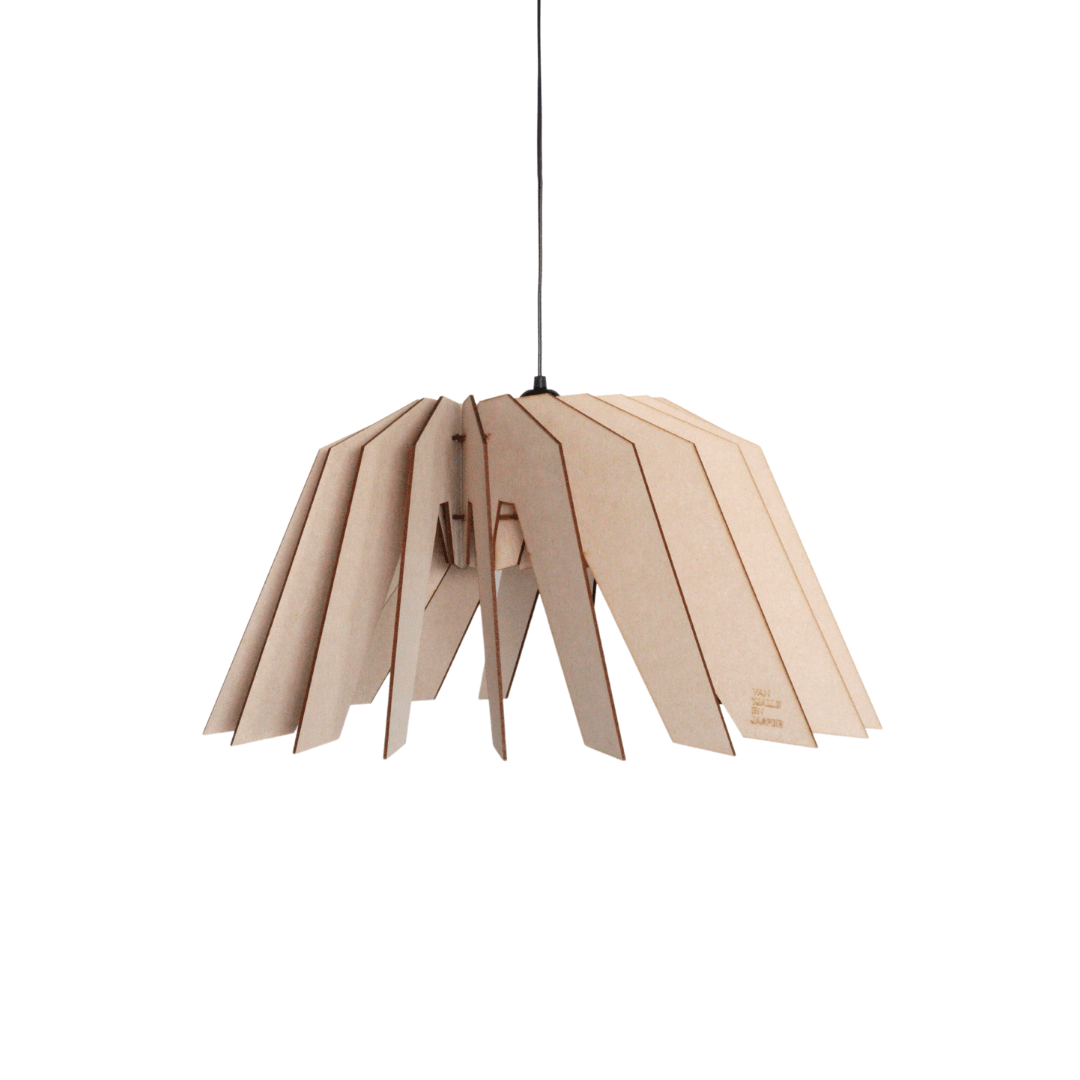 Vesper hanglamp - eetkamer in de kleur naturel van Van Tjalle en Jasper