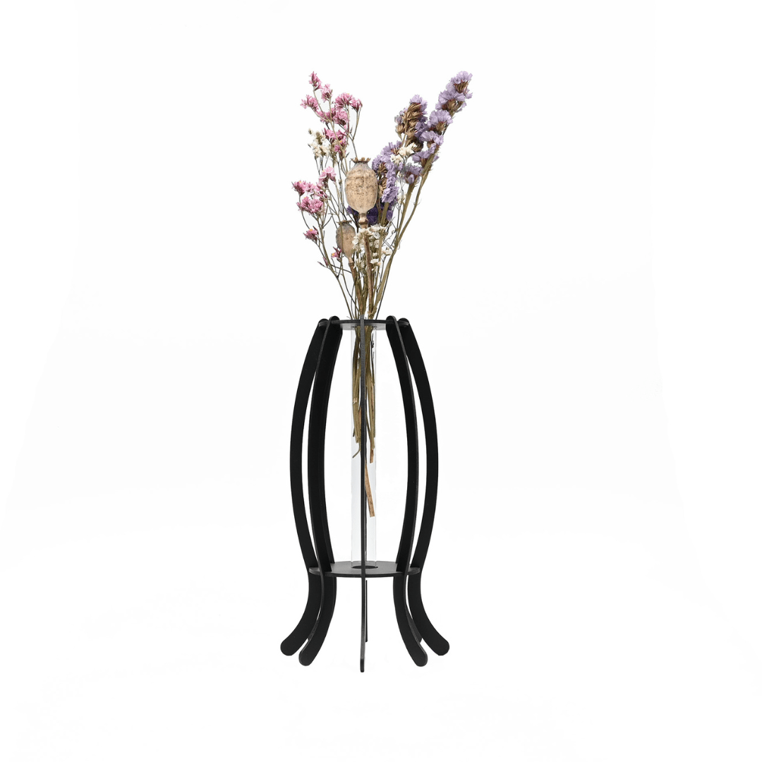 Wave bloemenvaas - Bloemenvaas in de kleur Naturel van Van Tjalle en Jasper