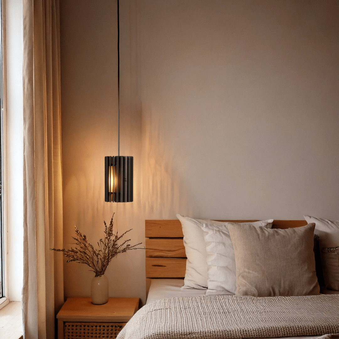 Zylinder hanglamp - hanglamp in de kleur Naturel van Van Tjalle en Jasper